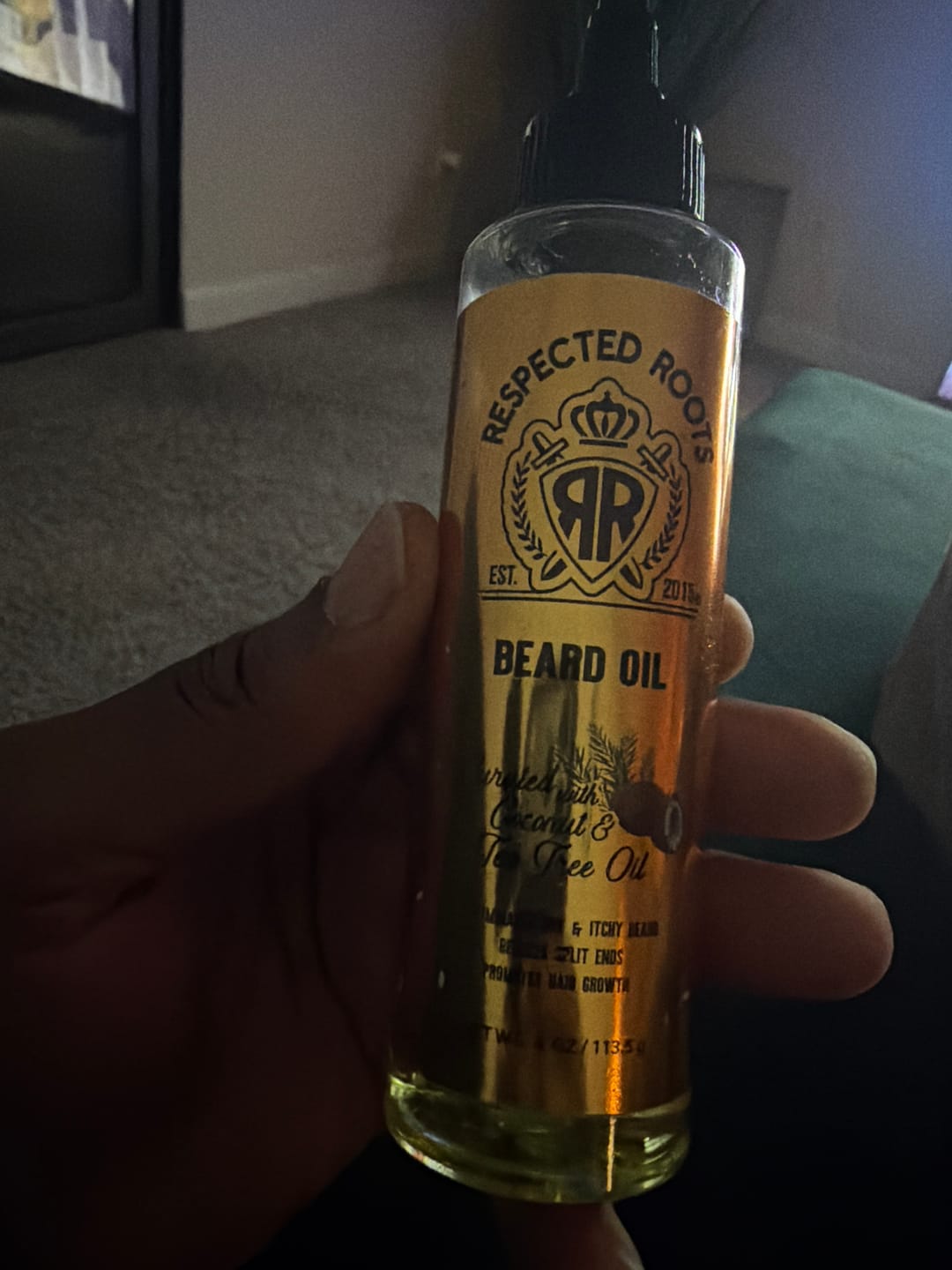 Customer photo review of Beard Oil