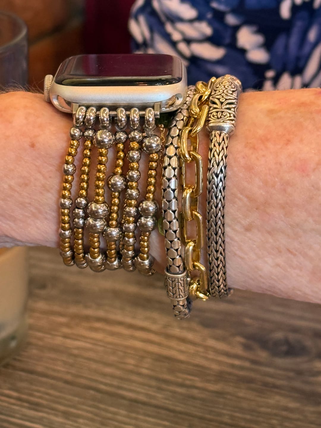 Customer photo review of Eternal Glow Stretch Apple Watch Strap