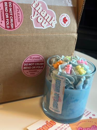 Customer photo review of Sugar Rush Dessert Candle