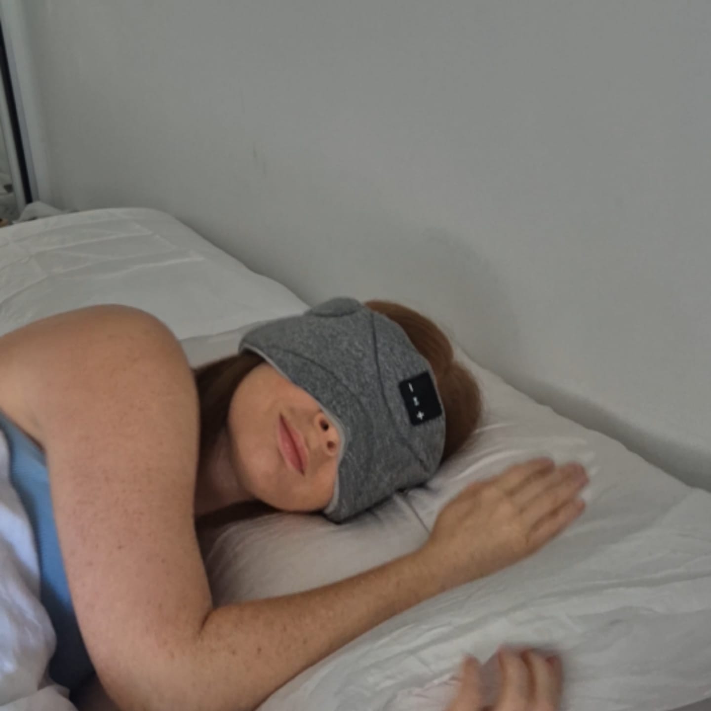 Customer photo review of Multi Sensory Sleep Mask built for Side Sleepers