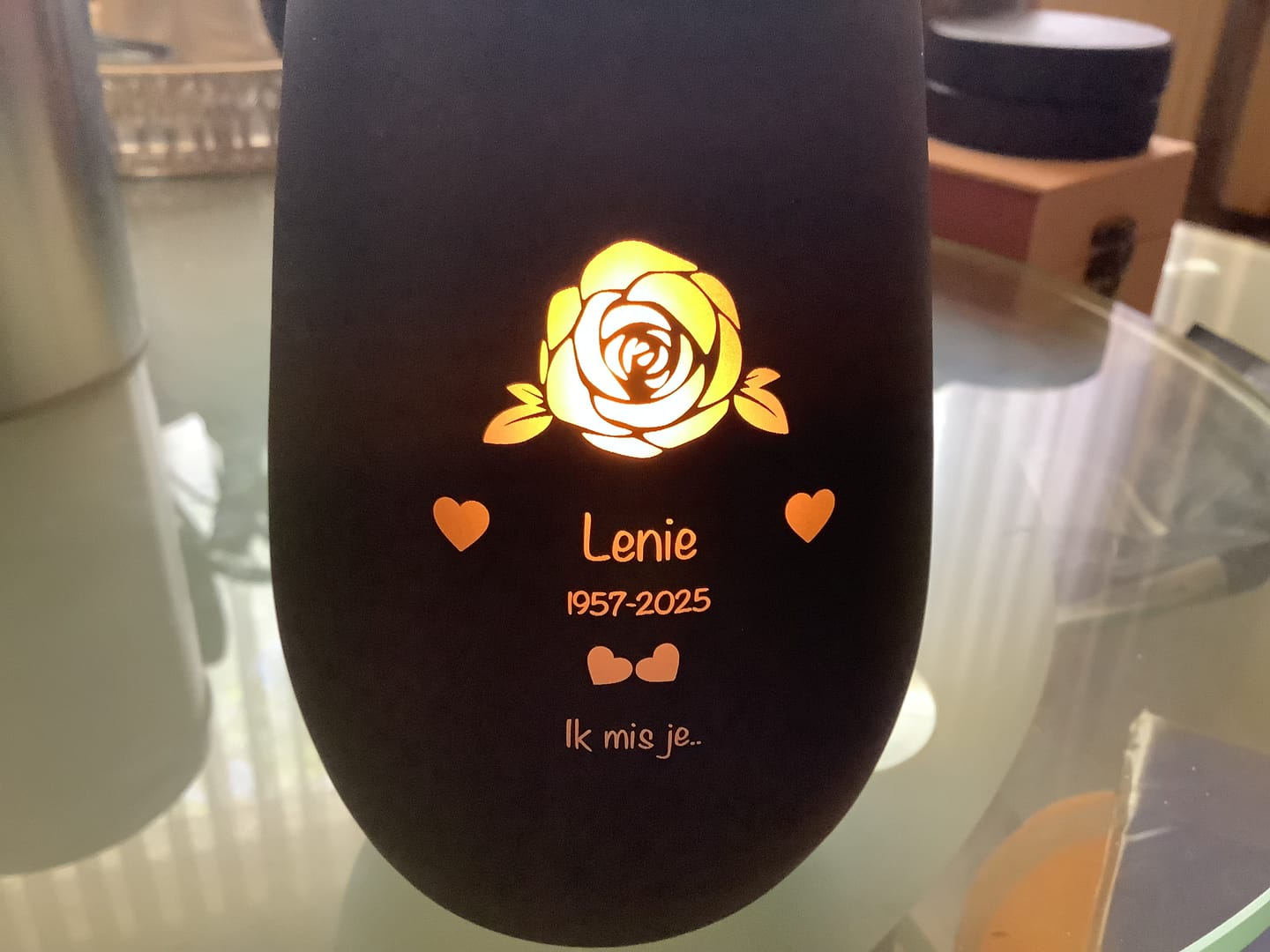 Customer photo review of We missen je ... - Familie-Rouwlicht