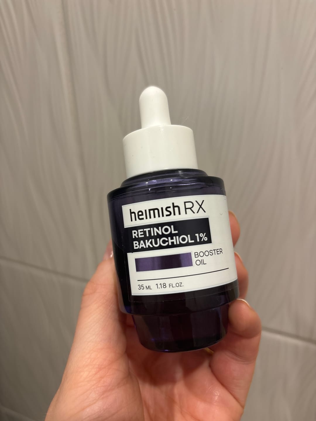 Customer photo review of Eļļa-būsteris ar retinolu un bakučiolu Heimish RX Retinol Bakuchiol Booster Oil