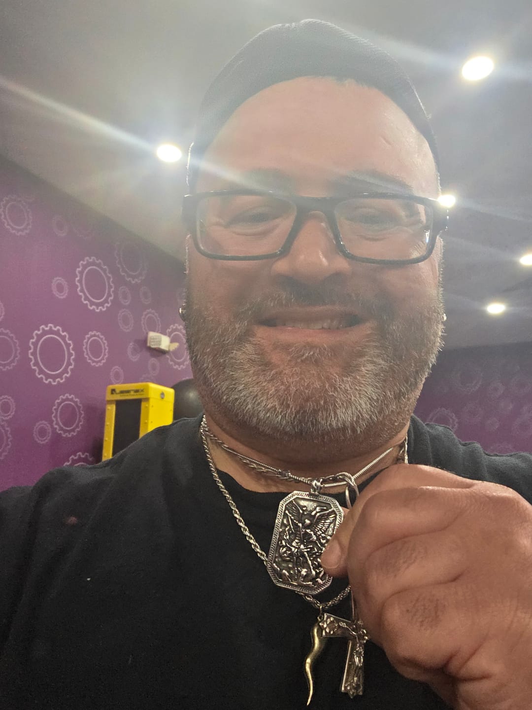 Customer photo review of FREE Today: Classic Style St. Michael the Archangel Protection Stainless Steel Pendant Necklace