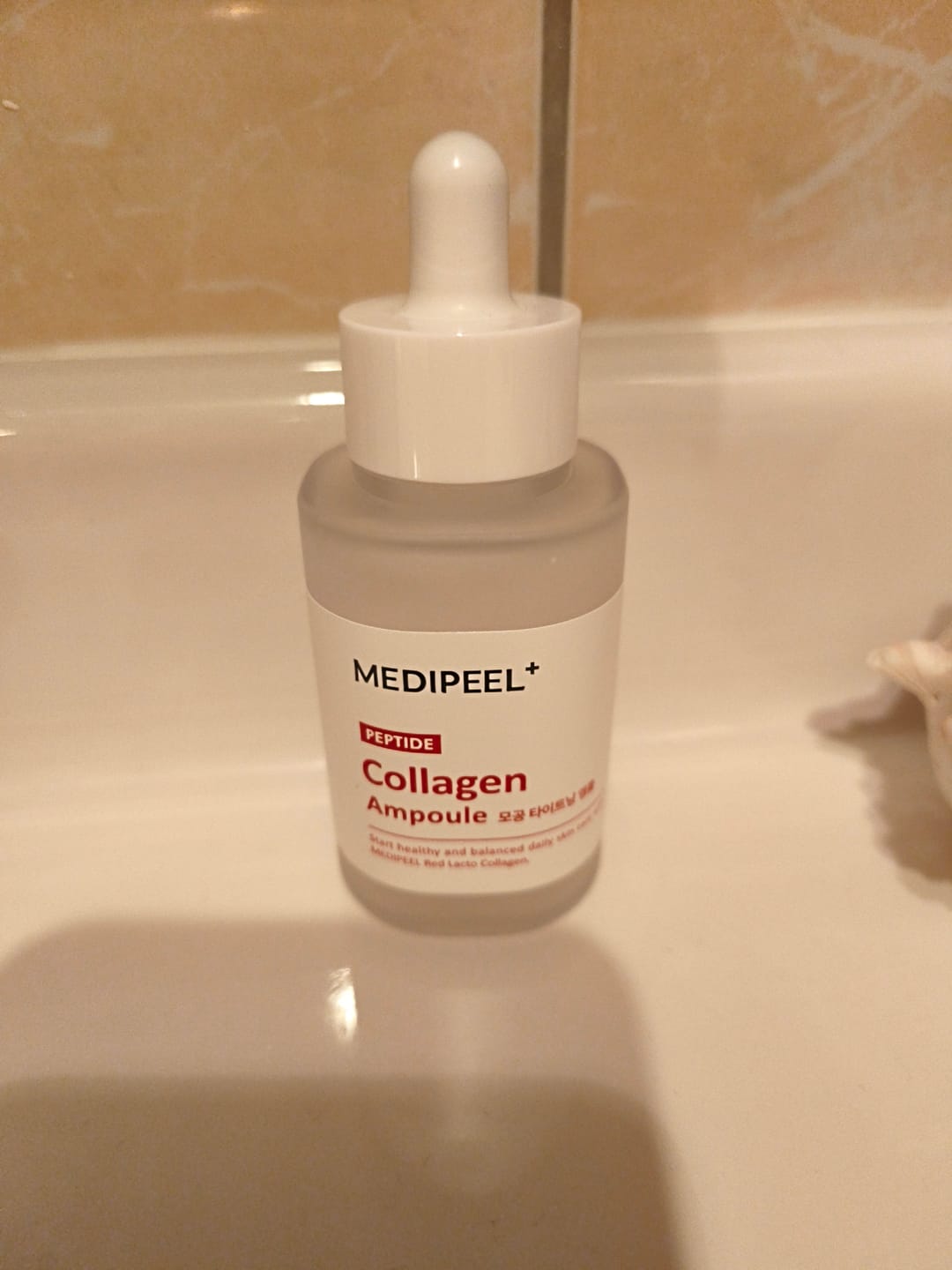 Customer photo review of Nostiprinoša peptīdu ampula Medi-Peel Red Lacto Peptide Collagen Tightening Ampoule