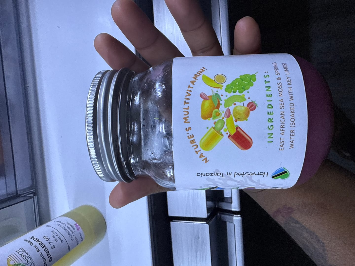 Customer photo review of PURPLE East African Sea Moss Gel (unflavored)