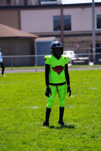 Customer photo review of The Batman Football Gloves - VPS5 by Phenom Elite