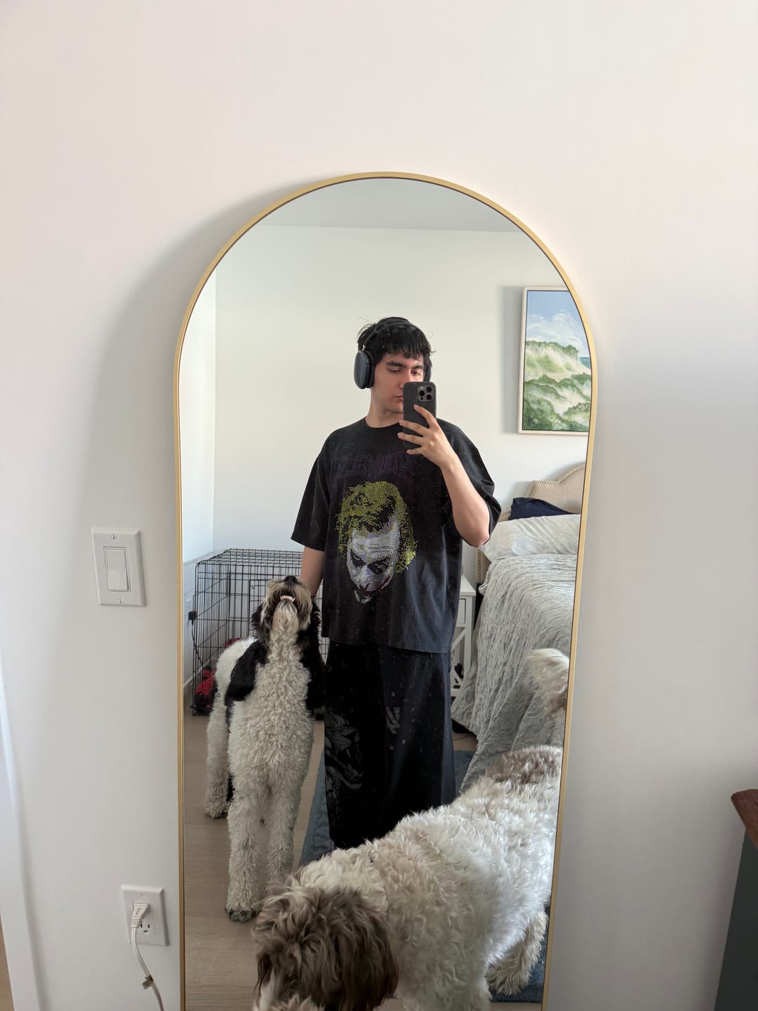 Customer photo review of 4257 - Batman Rhinestone Tees