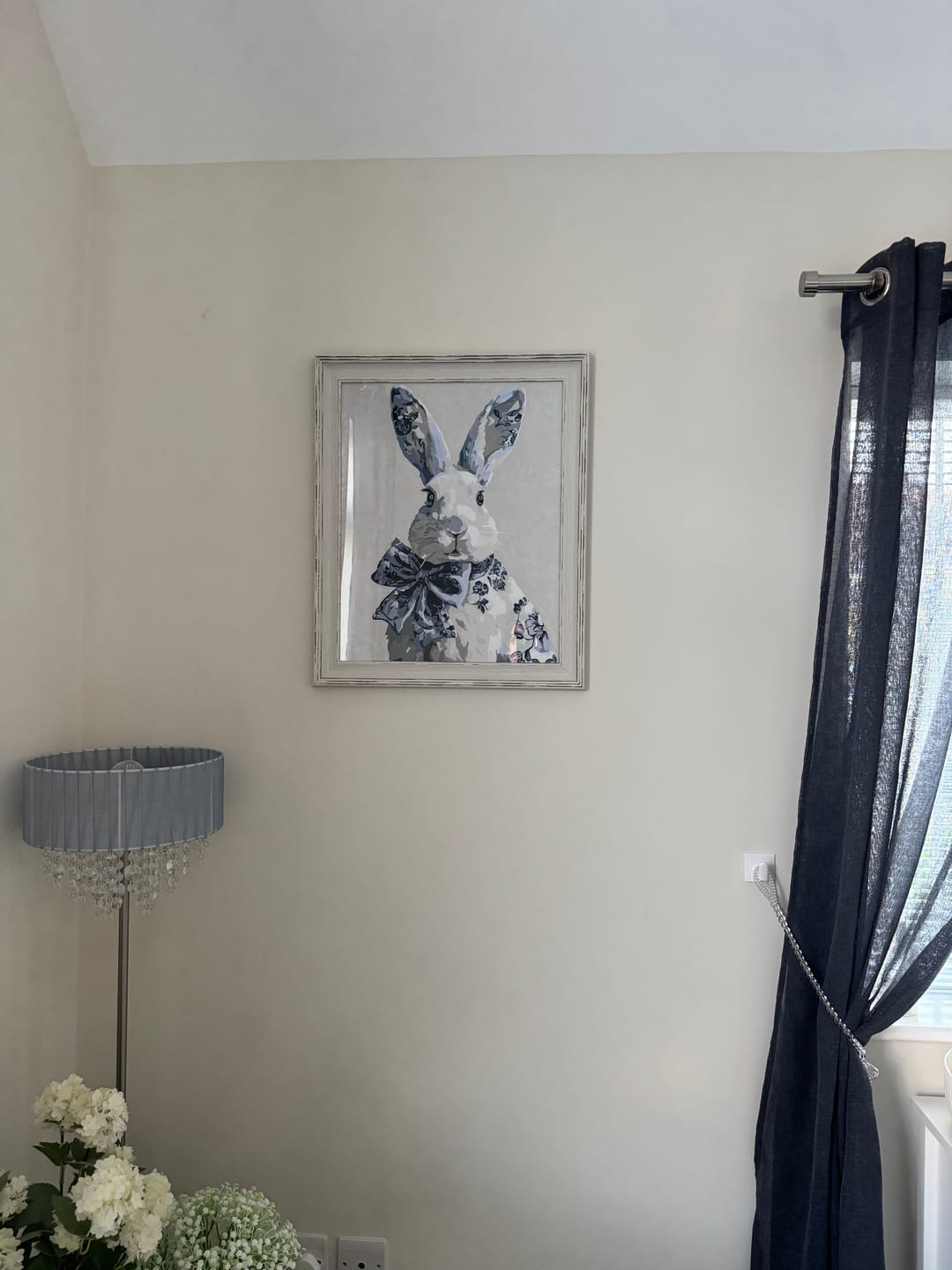 Customer photo review of Delft Blue Bunny | Paint by Number