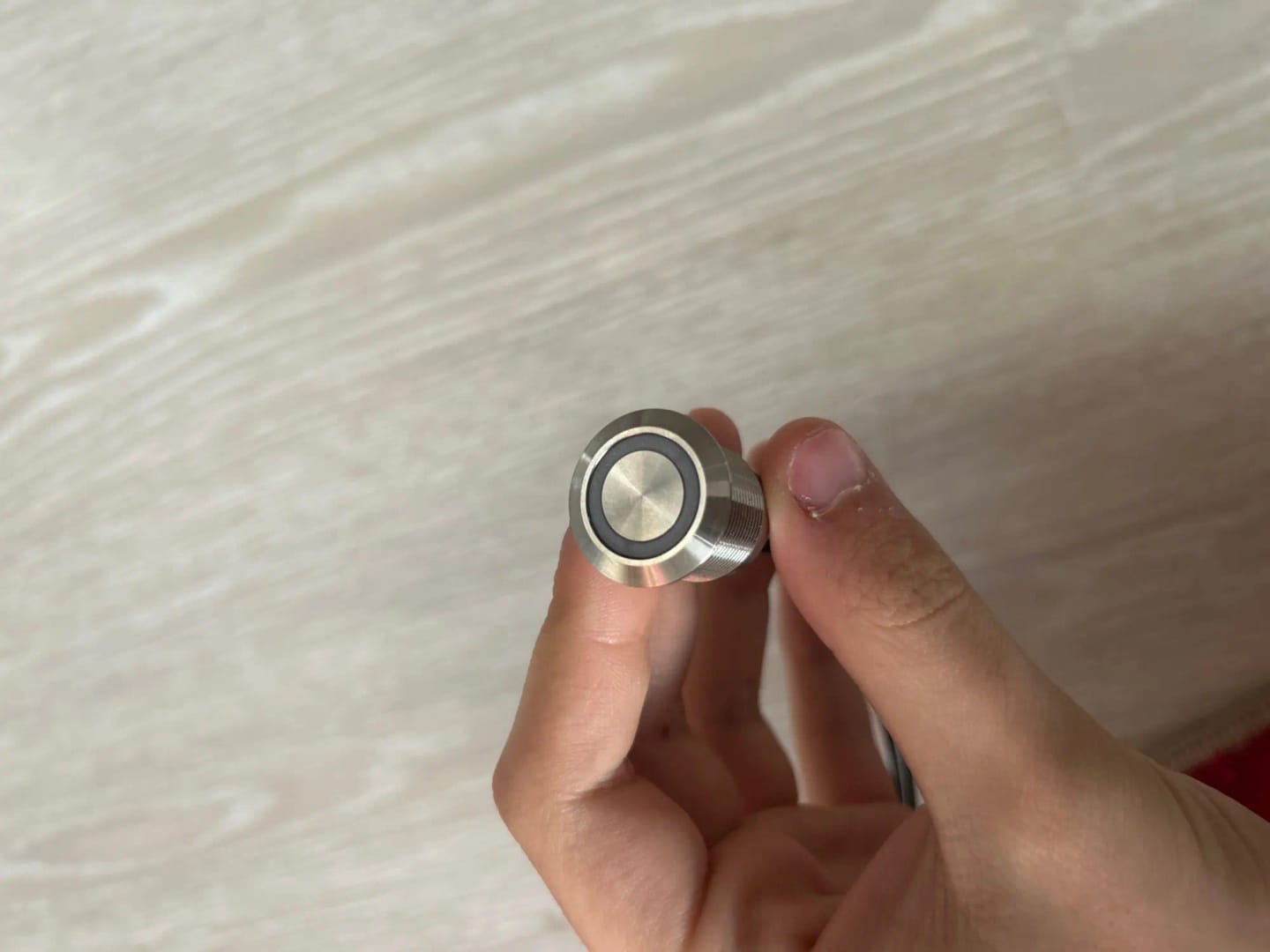 Customer photo review of 19mm 20A Push Button Switch - IP66 Waterproof Metal LED Light