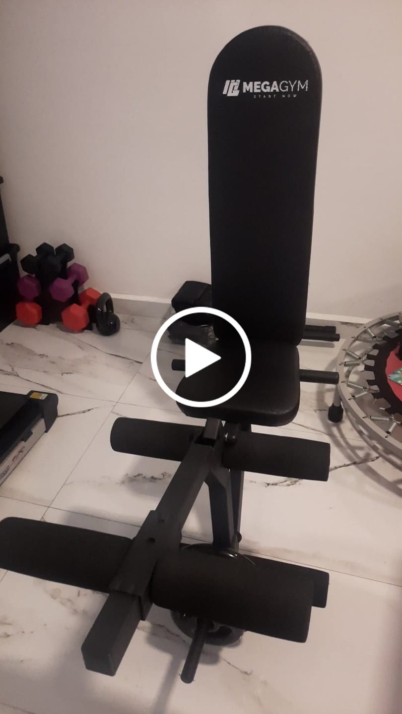 Customer video review of Banco Supino Regulável Com Cadeira Extensora E Mesa Flexora Ajustáveis