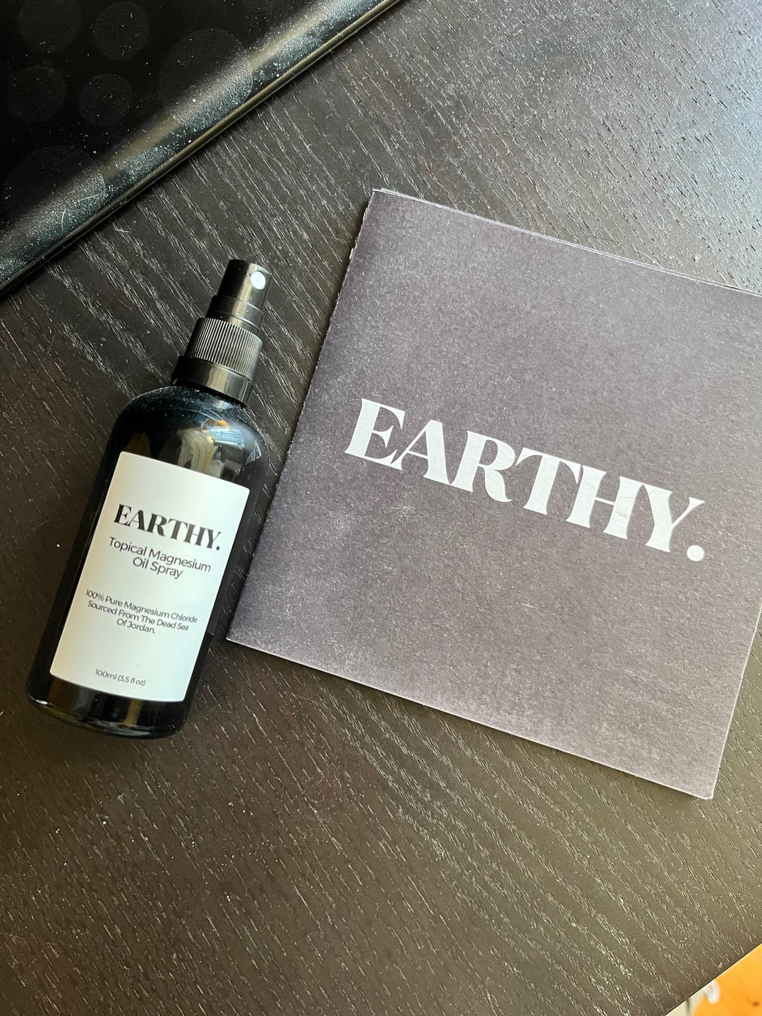 Customer photo review of Earthy™ Magnesium Oil Topical Spray | Dead Sea Magnesium Chloride