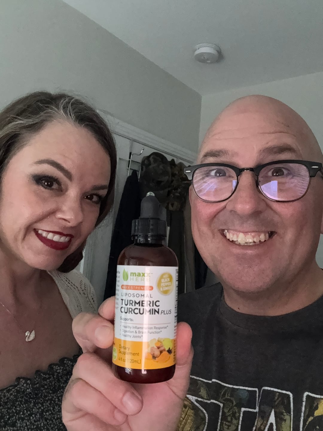 Customer photo review of Turmeric Curcumin Extract - Liposomal, Black Pepper & Ginger