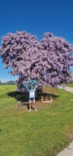 Customer photo review of Selle Italia Bianchi Short Sleeve Cycling Kits