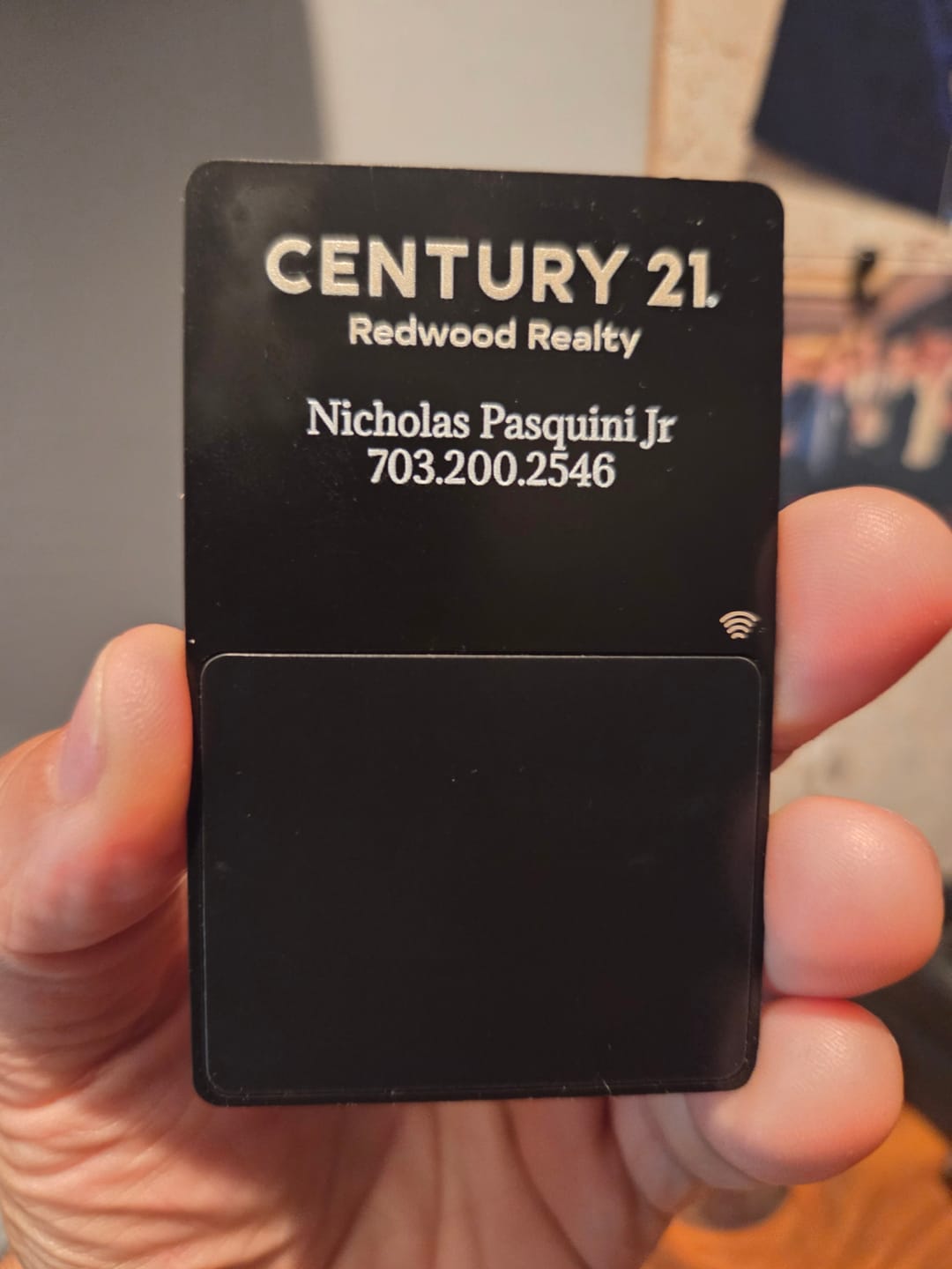 Customer photo review of Custom NFC Business Card