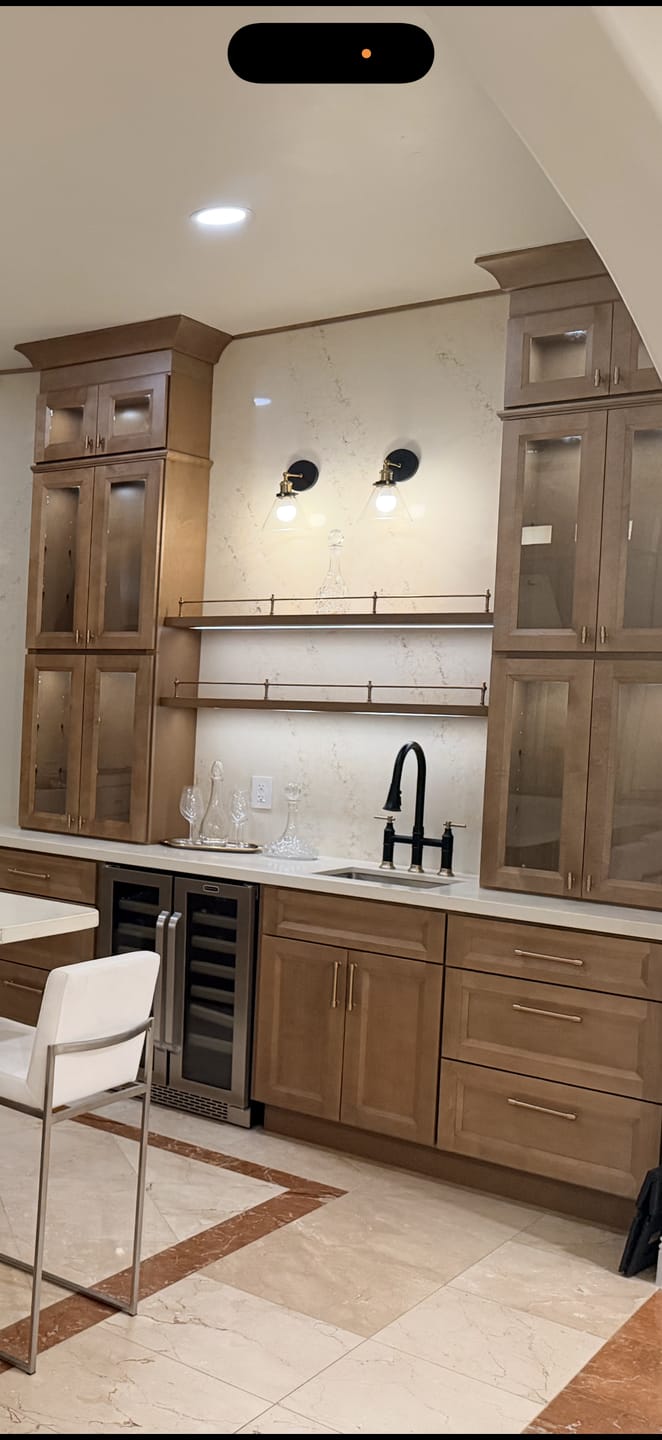 Customer photo review of Victorian Brass Gallery Rail - Antique Brass