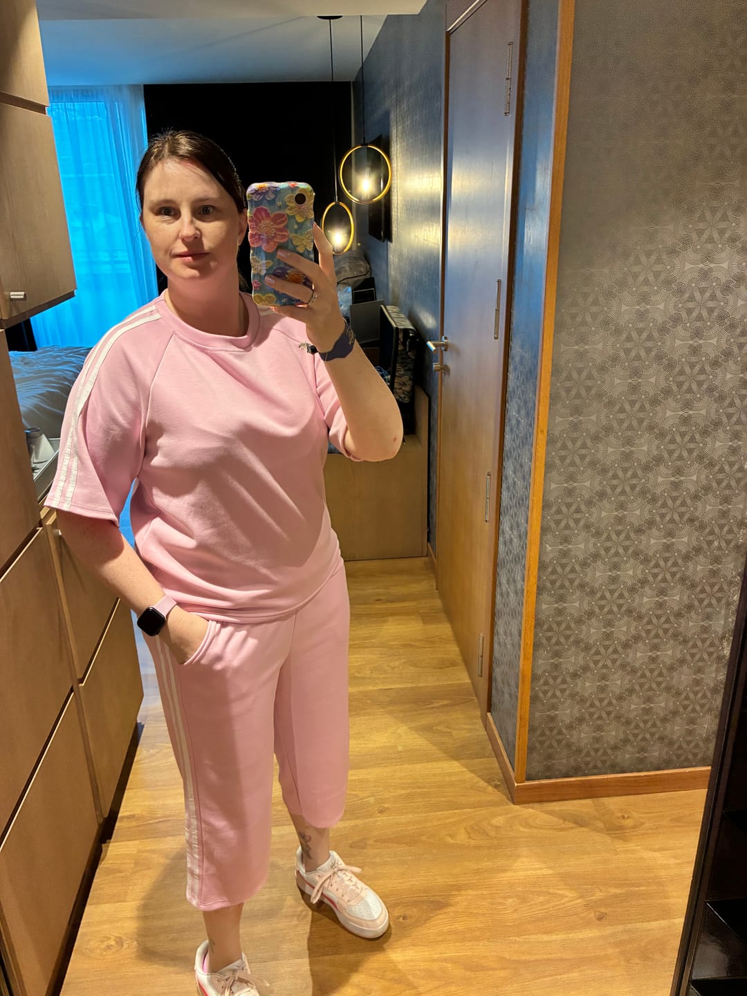 Customer photo review of Sandy Baby Pink Short Sleeve Set