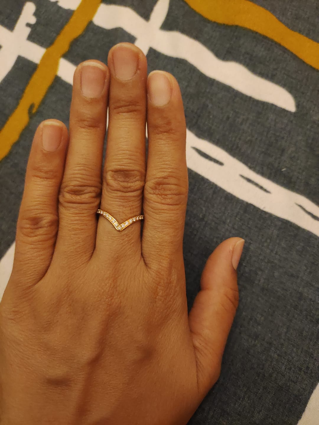 Customer photo review of Chevron Ring