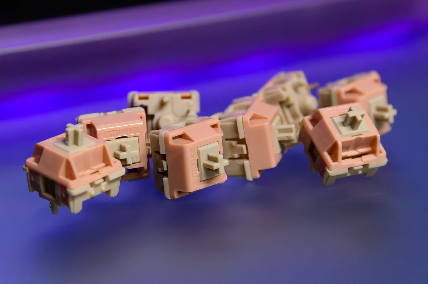 Customer photo review of HMX RETRO J TACTILE SWITCH FACTORY LUBED EDITION (10PCS)