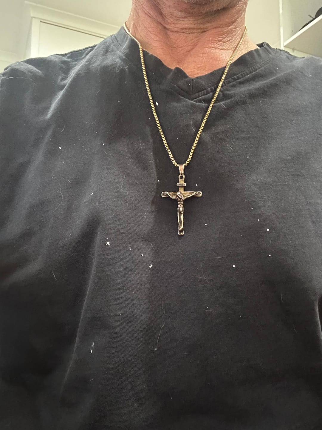 Customer photo review of FREE Today: Christ Jewelry Crucifix Pendant Charm Necklace