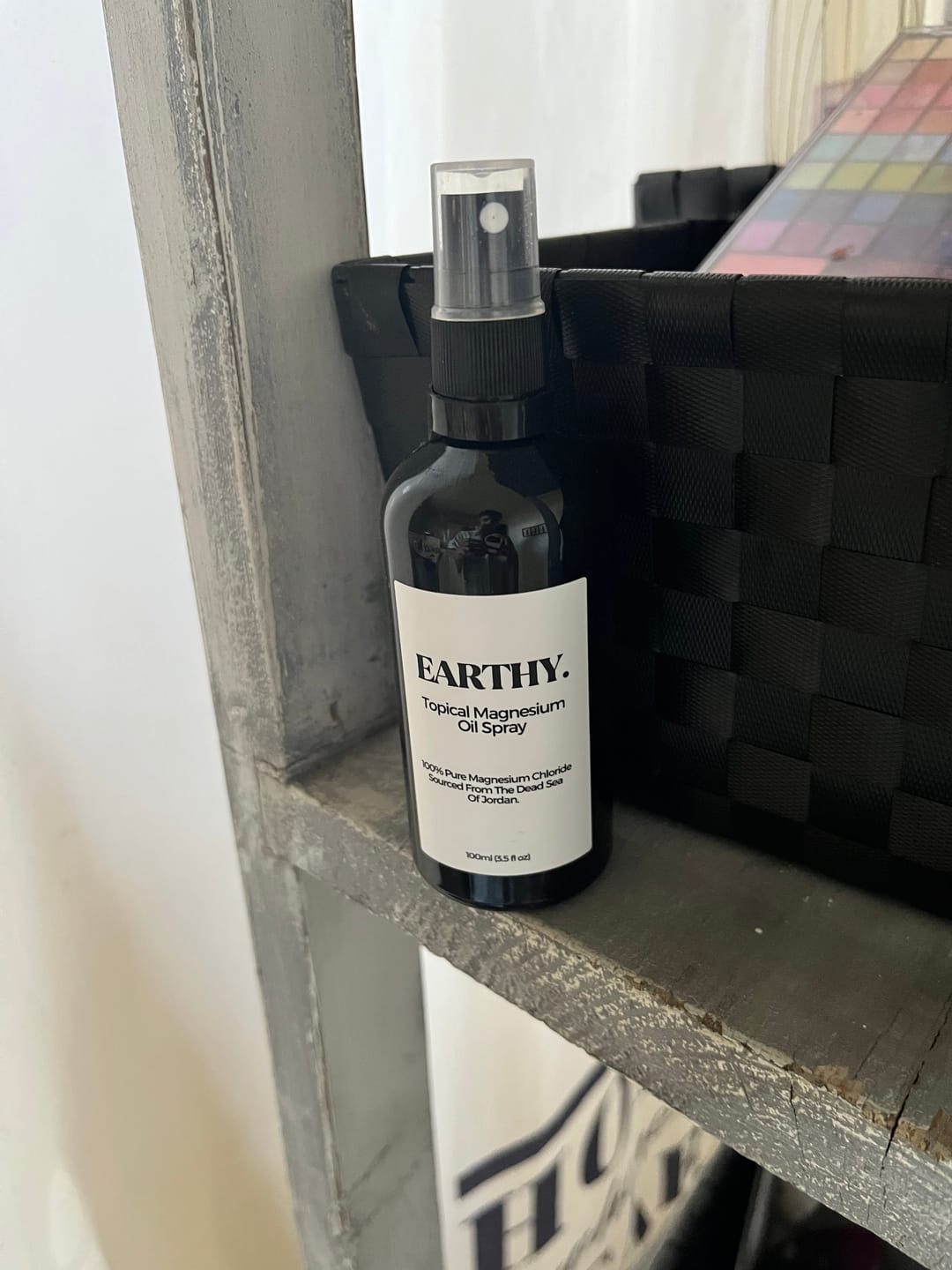 Customer photo review of Earthy™ Magnesium Oil Topical Spray | Dead Sea Magnesium Chloride