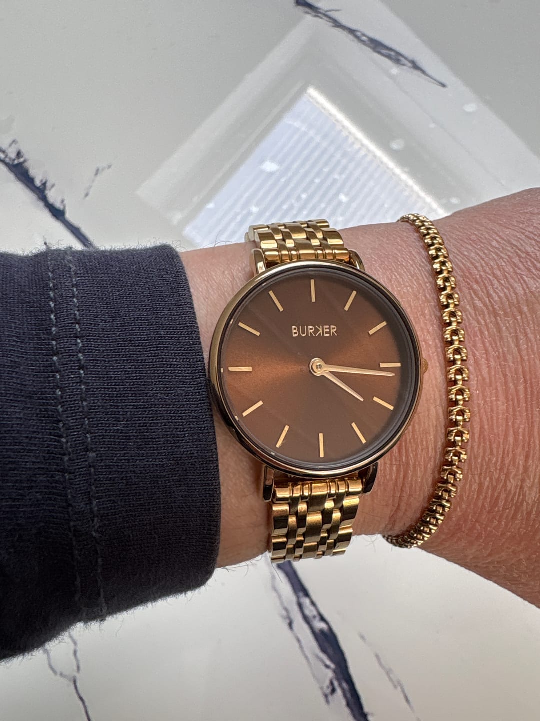 Customer photo review of Ruby Petite Gold Brown