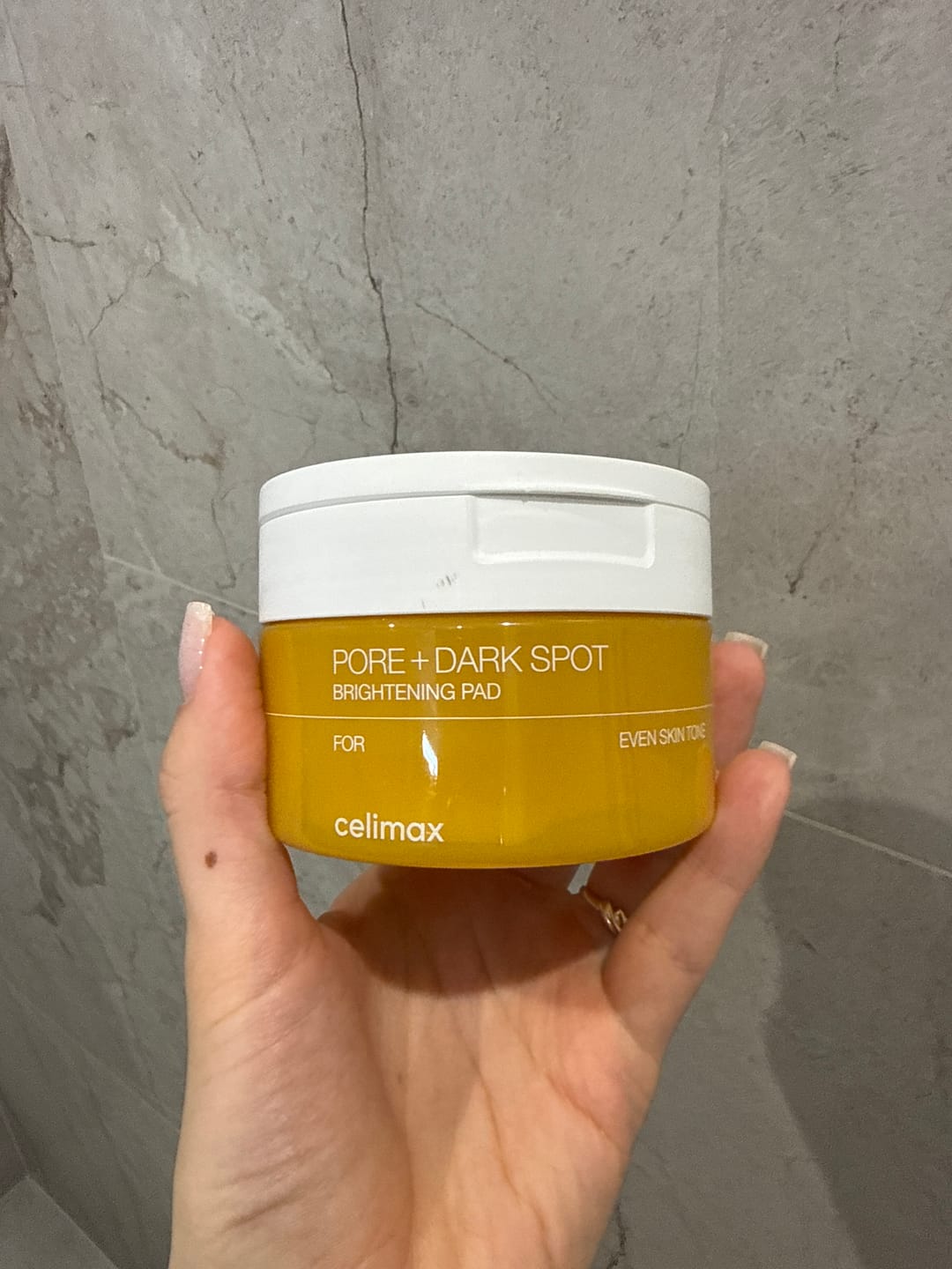 Customer photo review of Pretpigmentācijas spilventiņi Celimax Pore+Dark Spot Brightening Pad