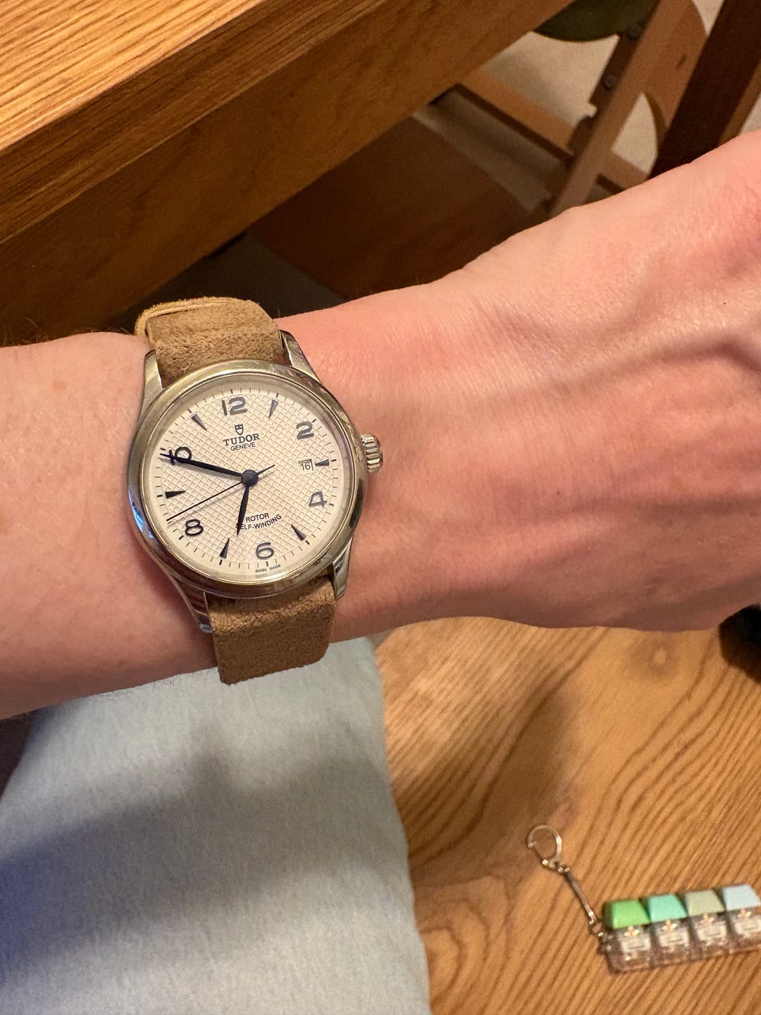 Customer photo review of Dogwood Suede