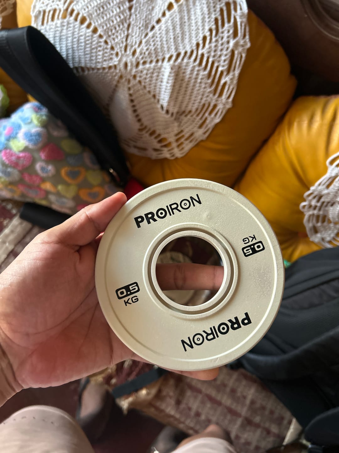 Customer photo review of Discos Olimpicos Fraccionales (Par)