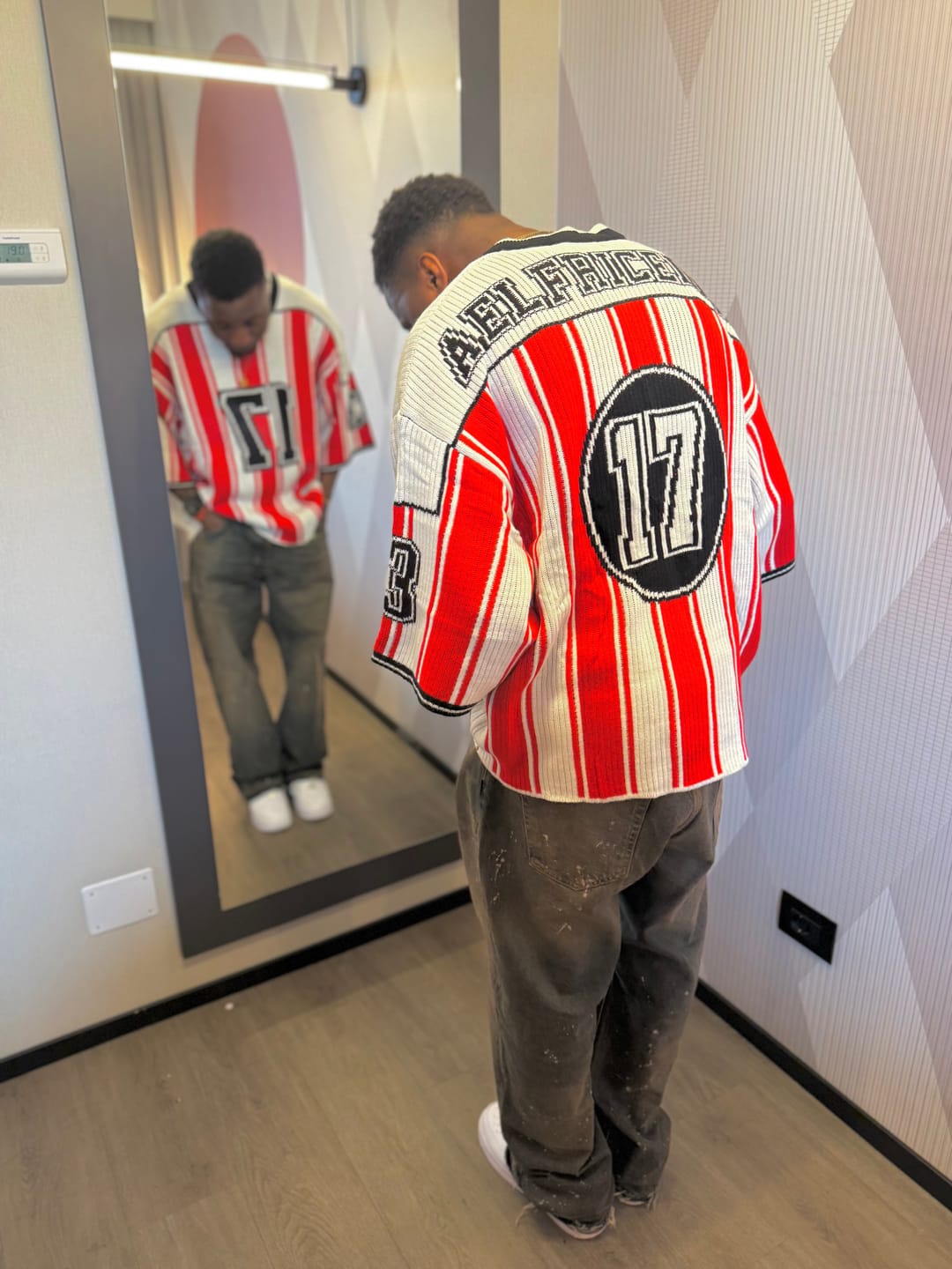 Customer photo review of Aelfric Eden 17 Stripe Football Knit