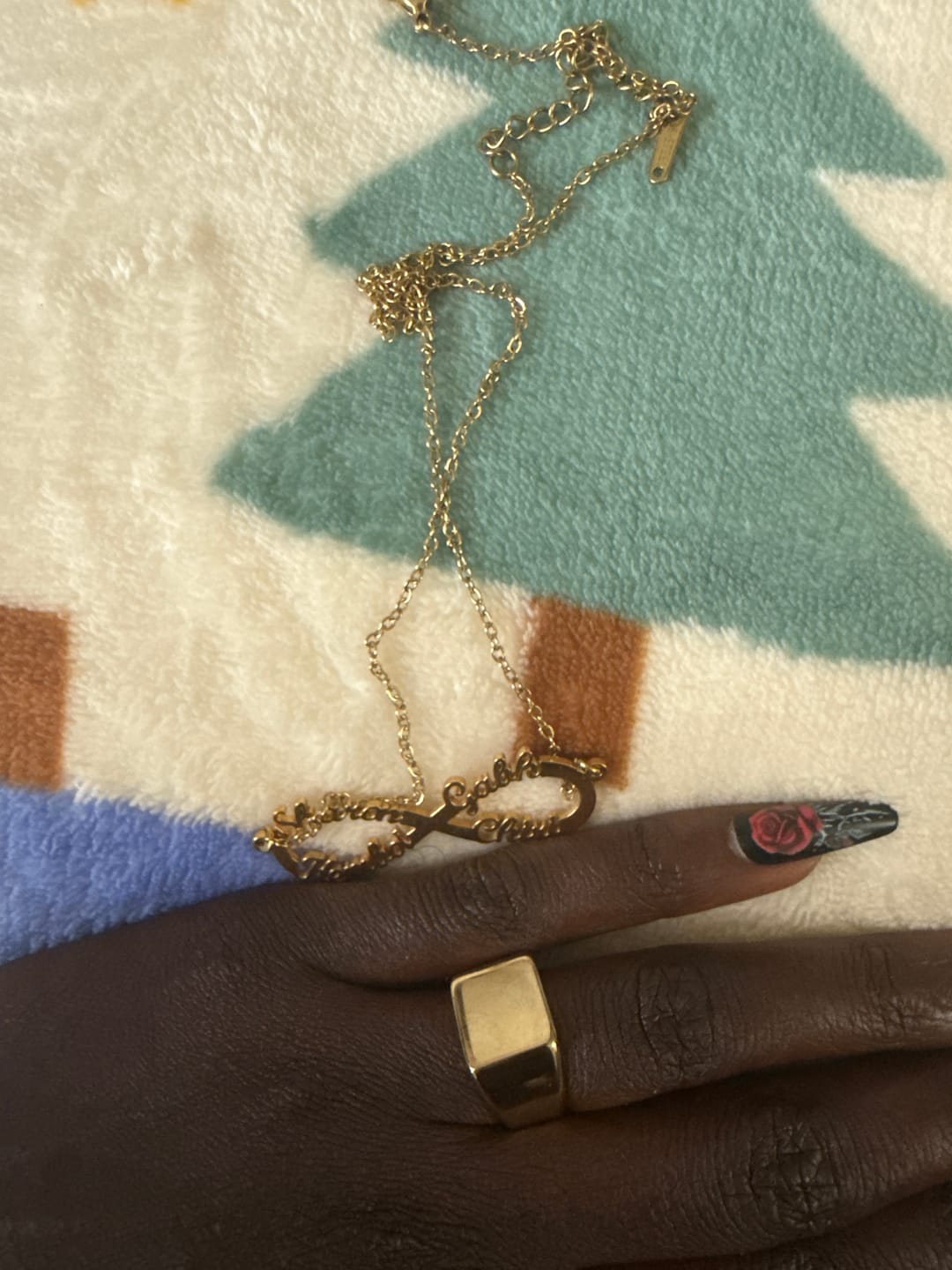 Customer photo review of Infinity Pendant Name Necklace