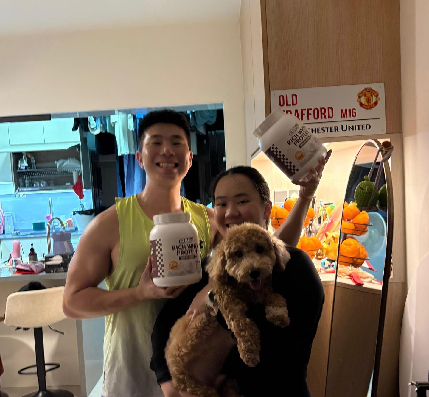 Customer photo review of RICH WHEY PROTEIN