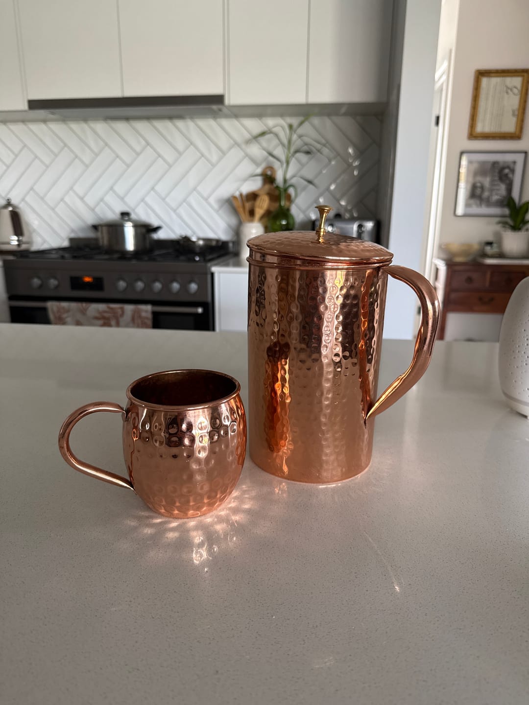 Customer photo review of Pure Copper Moscow Mule Mugs - Set of 2