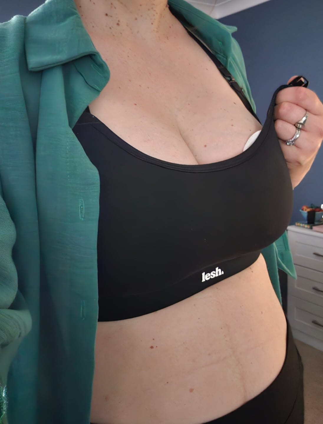 Customer photo review of LESH FREEFLO 2.0 LEAKPROOF NURSING BRA