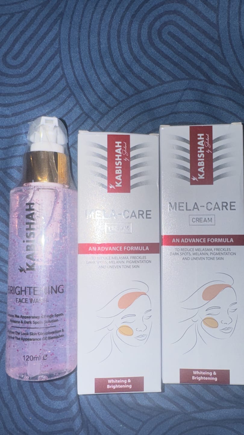 Customer photo review of LuminaBright Whitening Face Wash