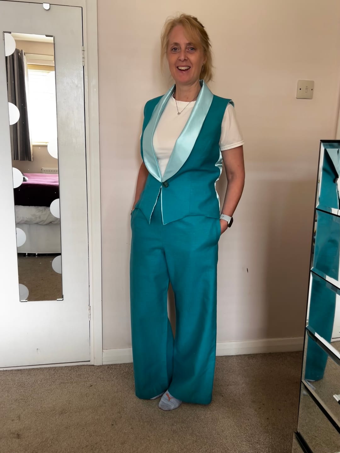 Customer photo review of Washed Linen Blend Fabric