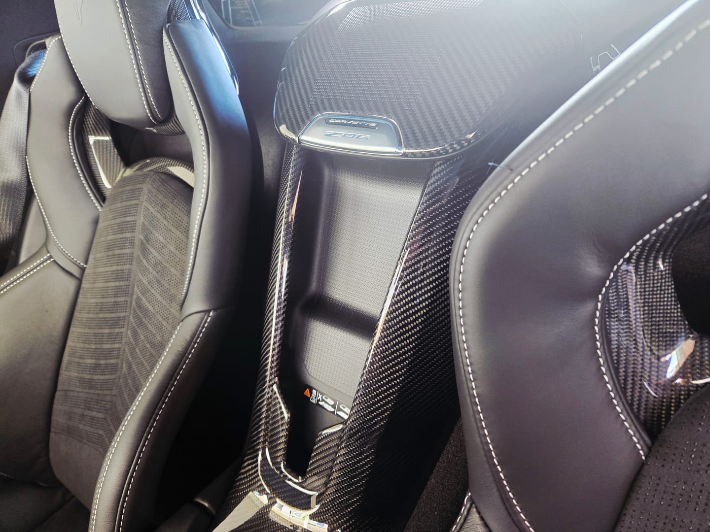 Customer photo review of C8 Corvette Real Carbon Fiber Start/Stop Button Surround Trim Cover | Interior Upgrade (2020–2026)