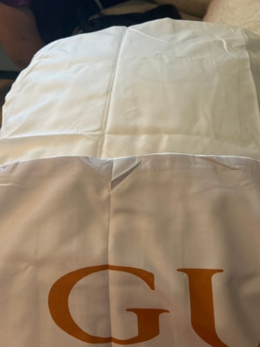 Customer photo review of Signature Logo in White Background Gucci bed set