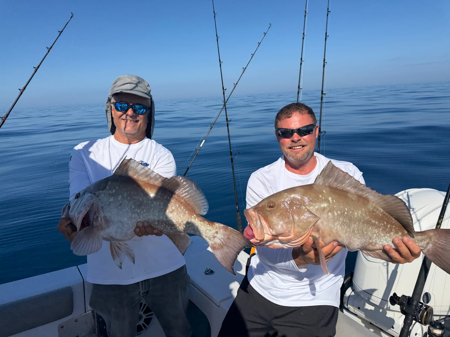 Customer photo review of Mens Captain & Crew Drifit Custom Boat Shirts - Long Sleeves