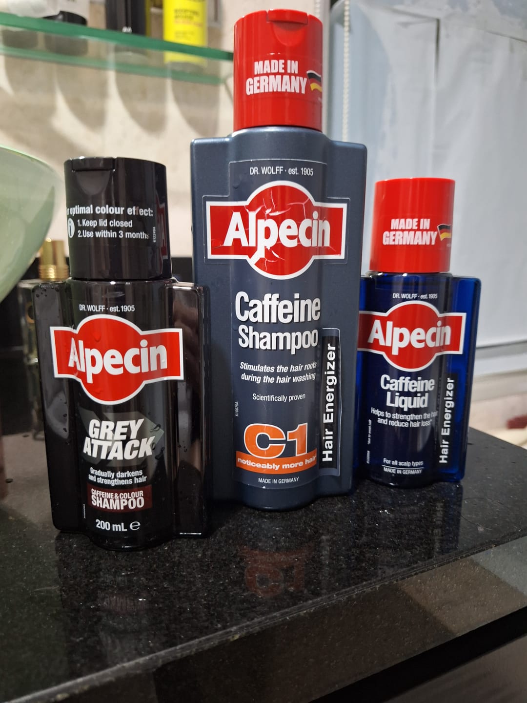 Customer photo review of Alpecin Grey Attack Caffeine & Colour Shampoo (200ml)