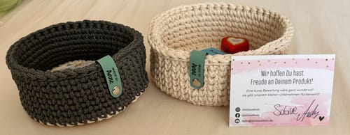 Customer photo review of Personalisierte Labels mit Chicago Screws - Kunstleder-Label mit Schrauben