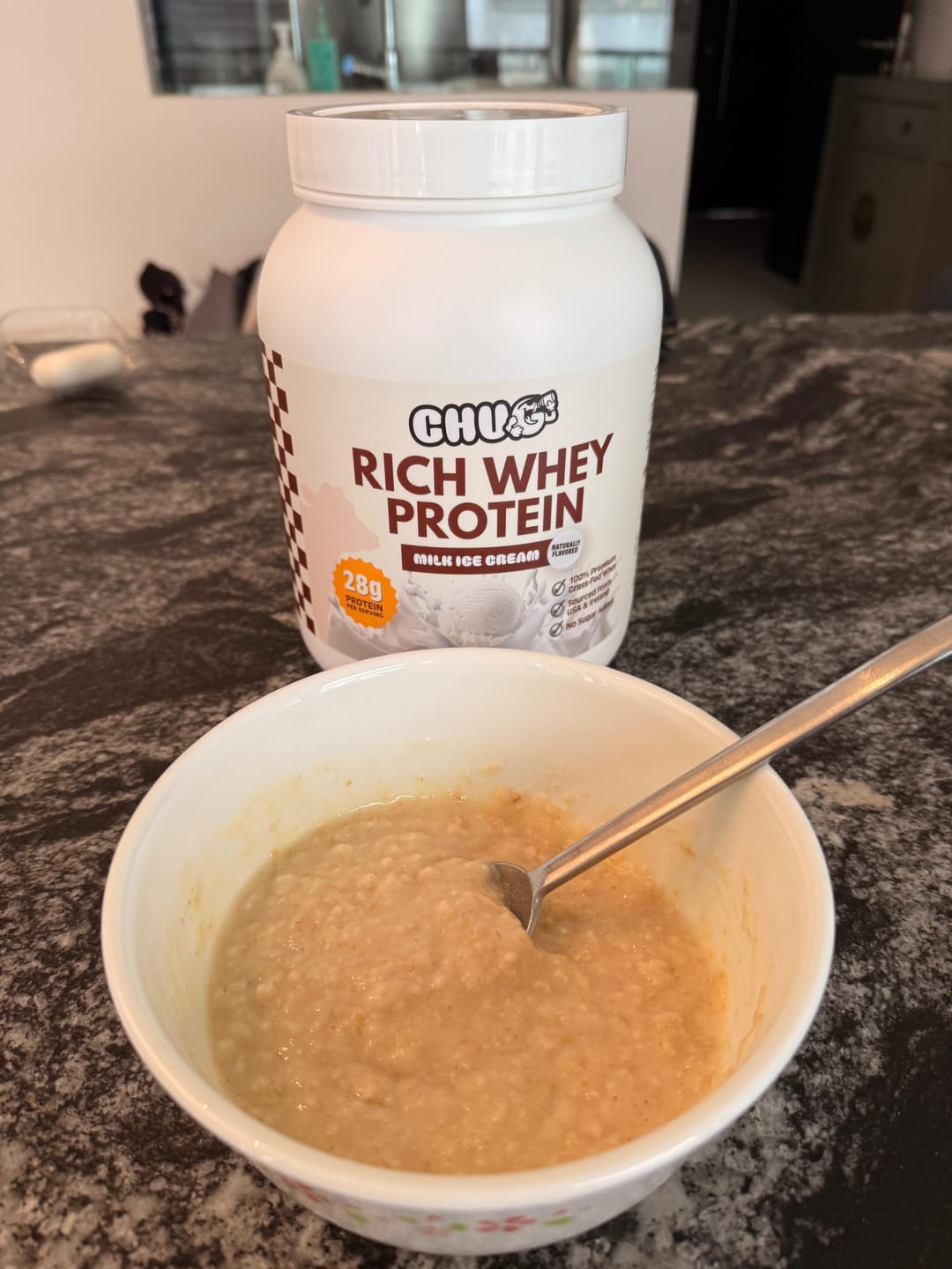 Customer photo review of RICH WHEY PROTEIN