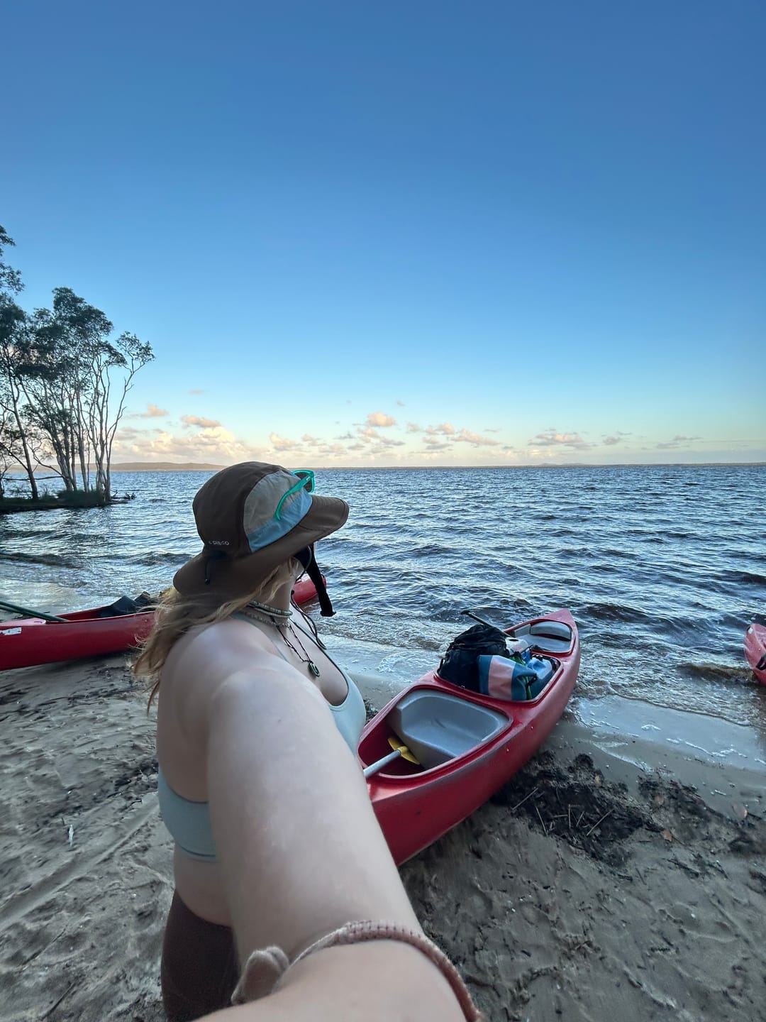Customer photo review of Blue + Brown Wide Brim Surf Hat