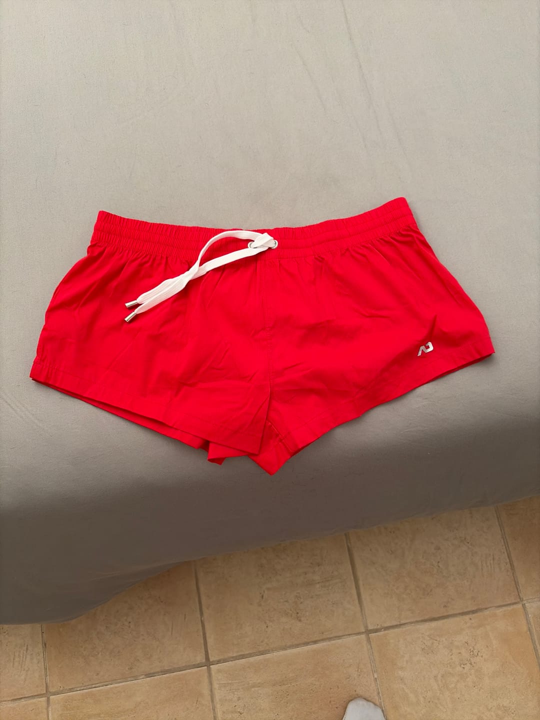 Customer photo review of Men's Quick-Dry Beach Shorts with Drawstring