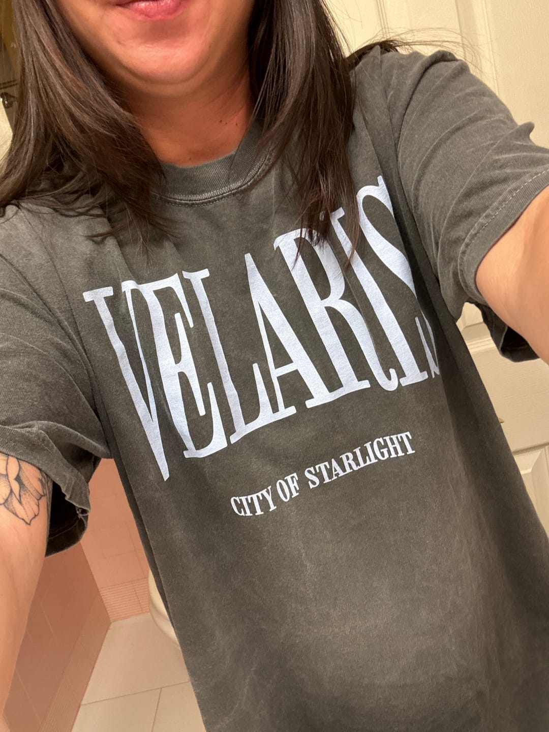 Customer photo review of Velaris City of Starlight Shirt | ACOTAR Merch