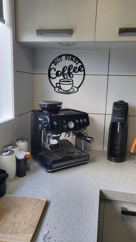 Customer photo review of But First Coffee Wall Art