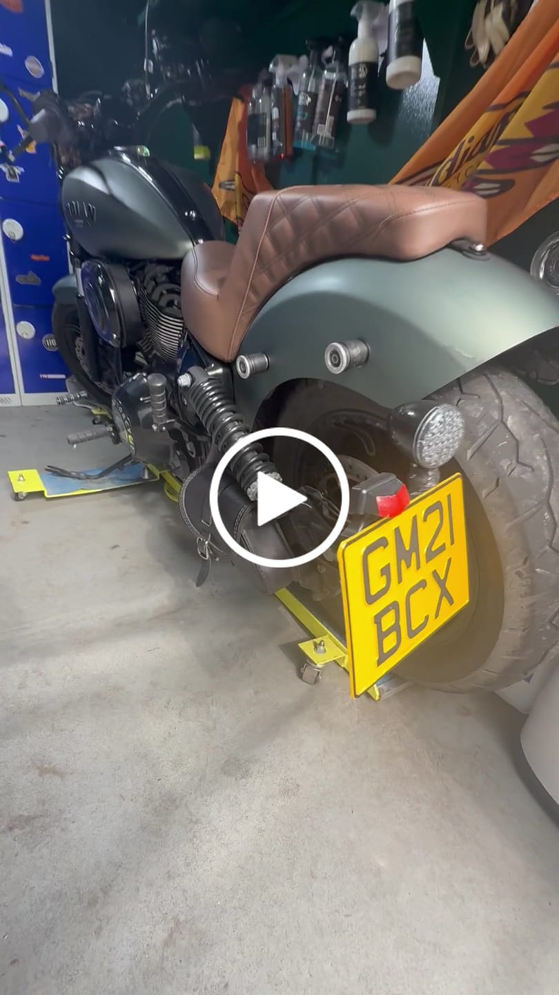 Customer video review of Metal Pressed Motorcycle Number Plate – 9 x 7 Inches
