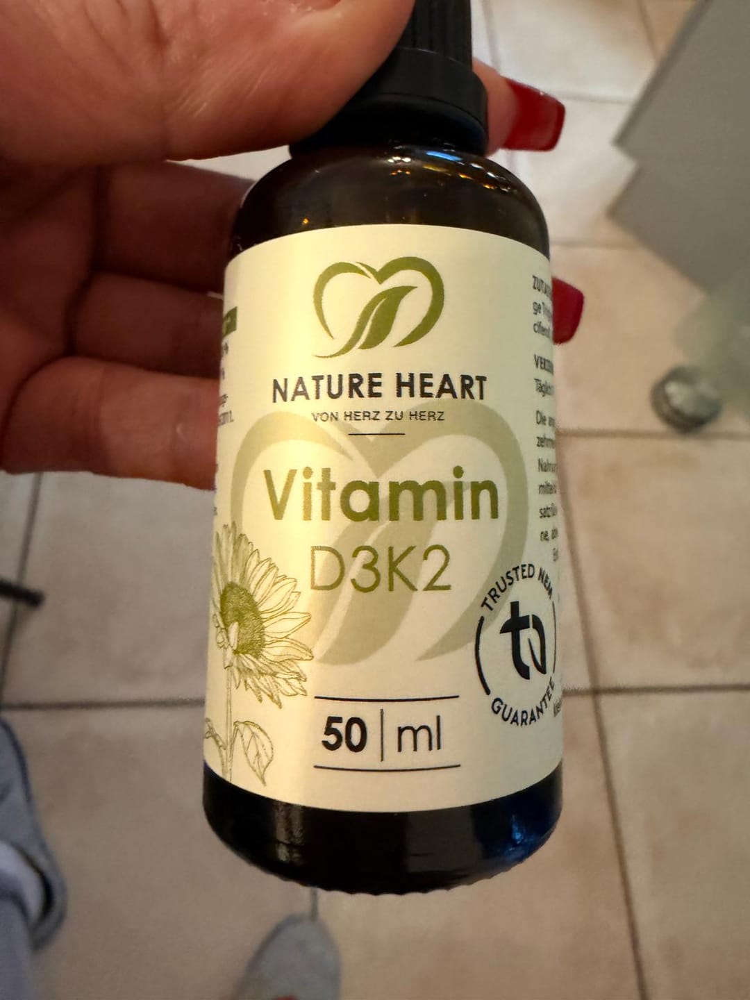 Customer photo review of Vitamin D3+K2 Tropfen