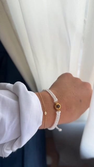 Customer photo review of Personalisiertes Foto-Erinnerungsarmband