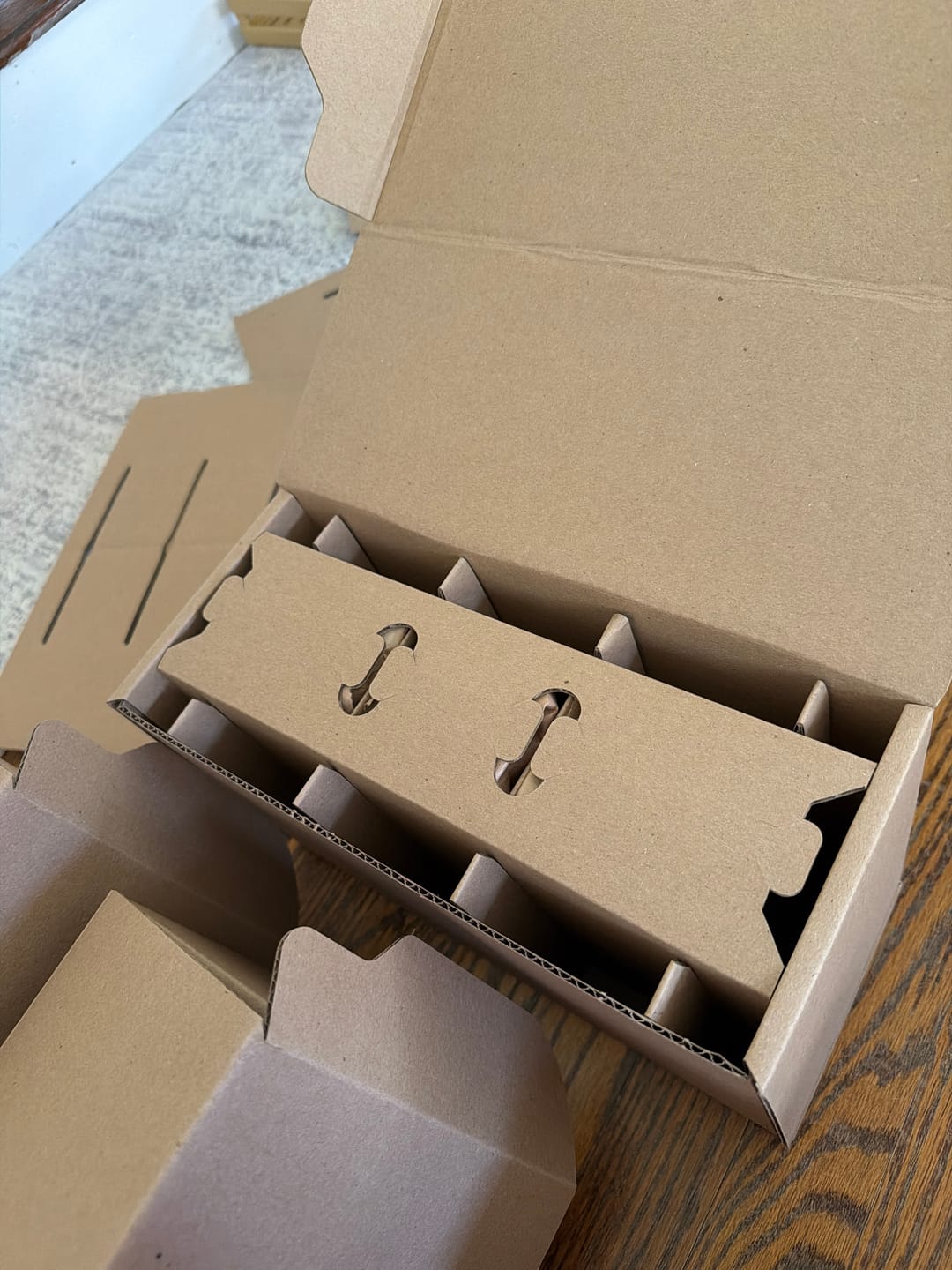 Customer photo review of 16 oz Boston Round Glass Bottle 6-Pack Shipping Box™