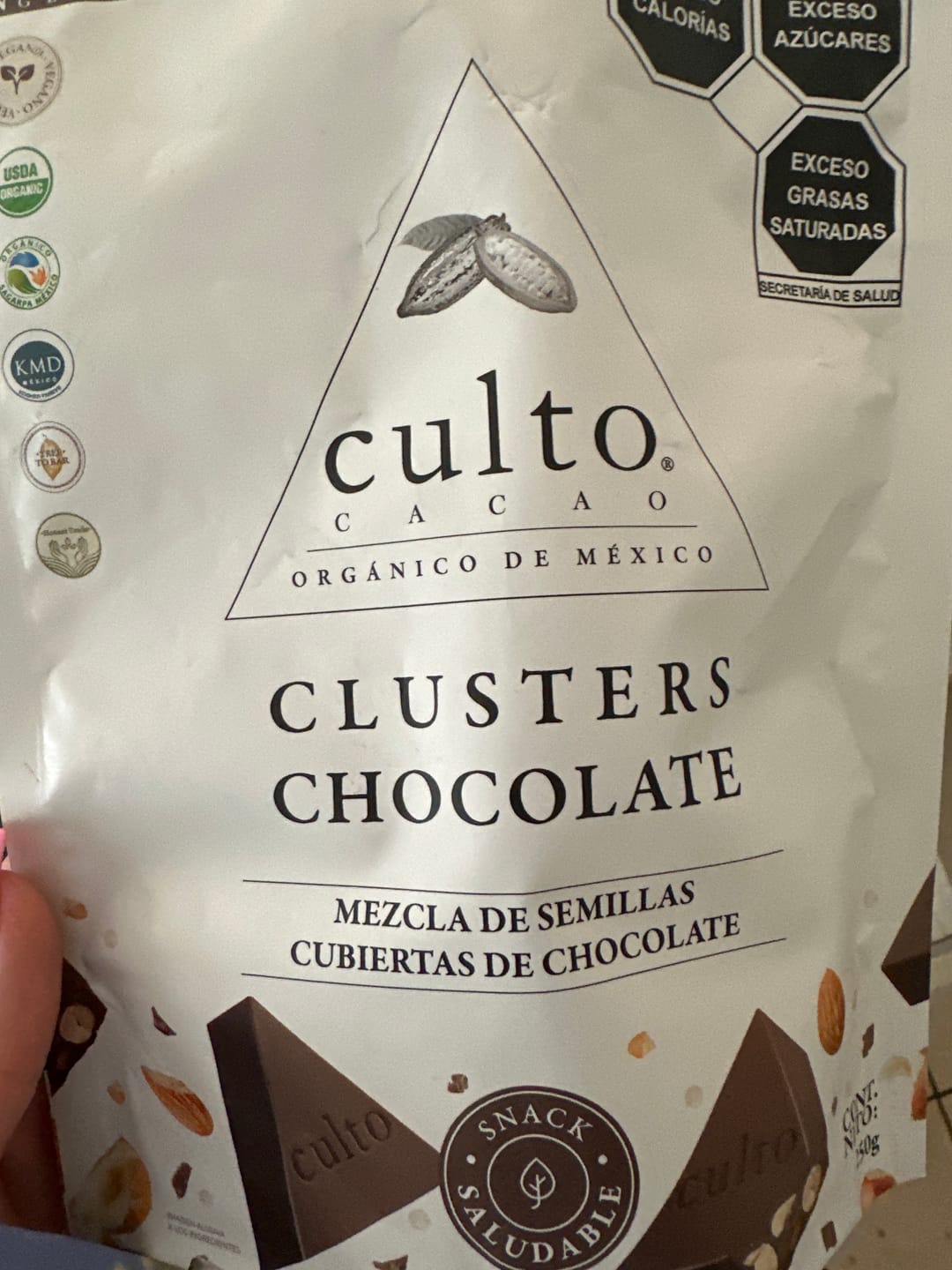 Customer photo review of Chocolate Orgánico Culto 80% 80gr con Almendra